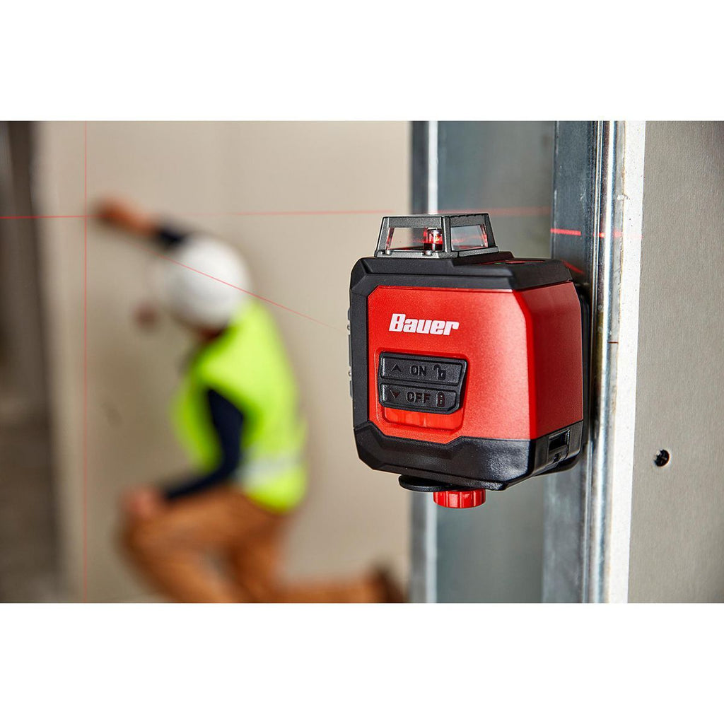 50 ft. Self-Leveling Cross-Line Laser Level J692