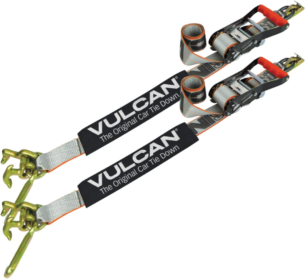96 Inch 2 Pack Car Tie Down with Universal Frame Hook Cluster S968