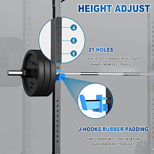 Adjustable Squat Rack with Pull Up Bar Z216282