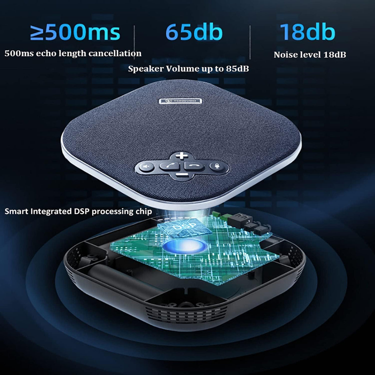 Bluetooth Speakerphones Conference Microphone with Microphone Y4907