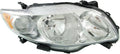 Passenger Side Right Headlight Compatible with 2009-2010 Toyota Corolla Japan Built Model Z56935