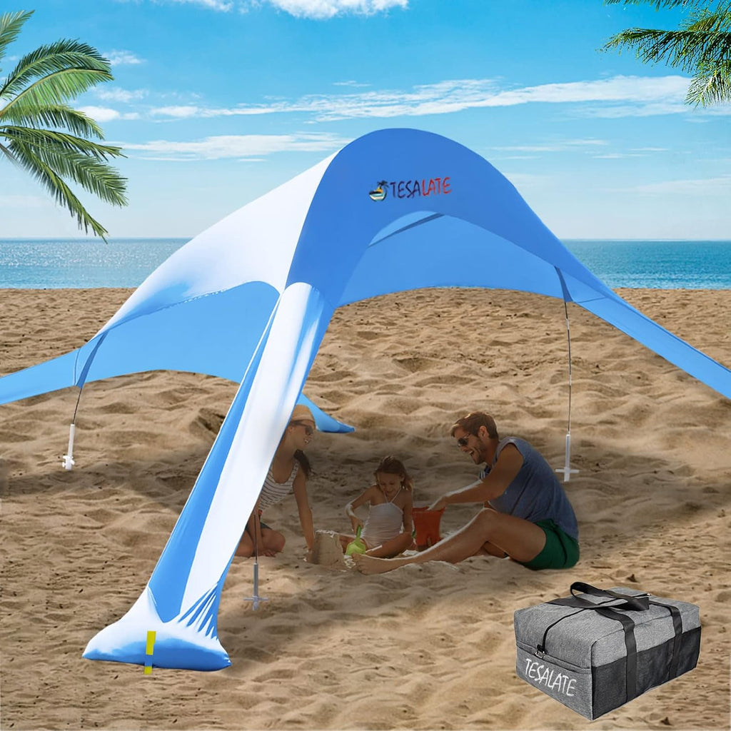 Extra Large UPF50+ Beach Tent with Sand Shovel I705