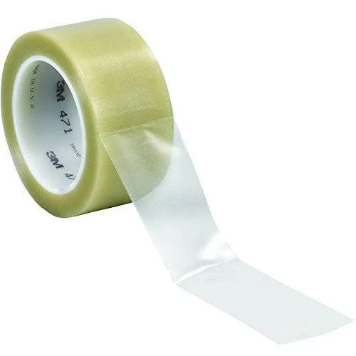 Clear Vinyl Tape, 5.2 mil, 2" x 36 yds, 3/Case T8826
