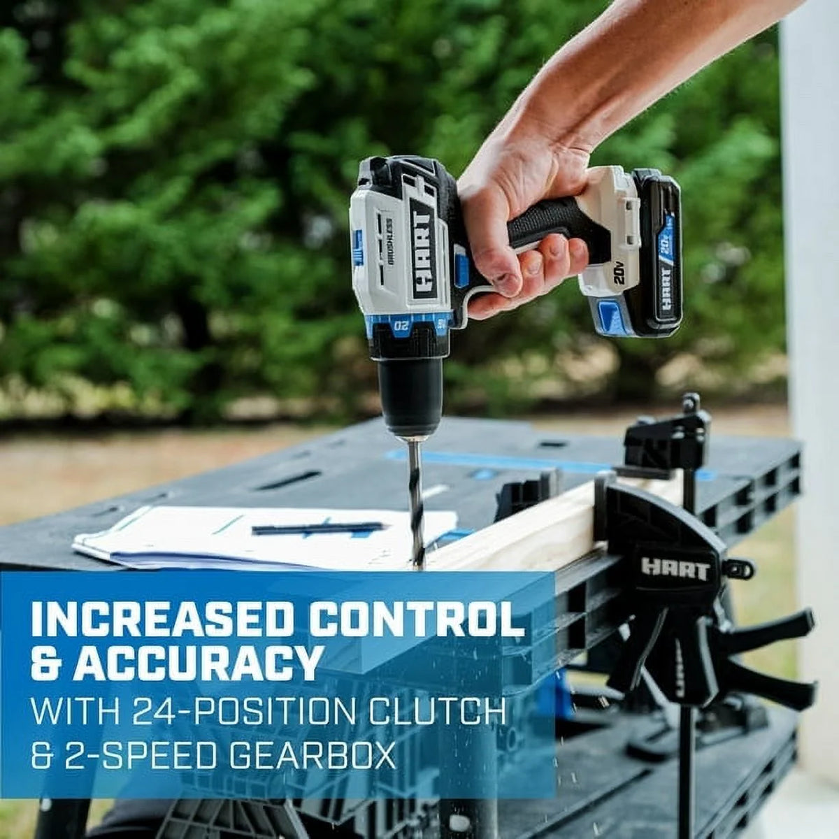20-Volt Cordless Brushless 1/2-inch Drill/Driver Kit with 2Ah Lithium-Ion Battery O65080