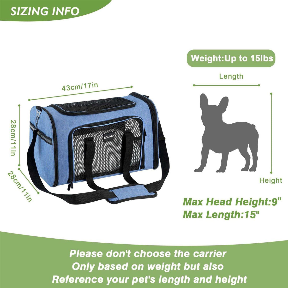 Soft Sided Collapsible Pet Carrier N7034