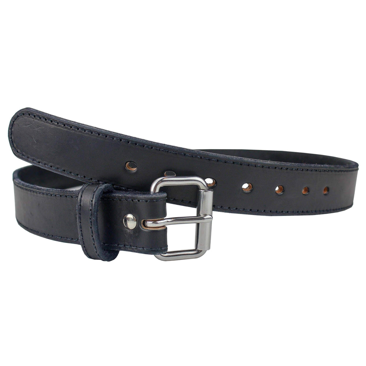Black Leather Gun Belt U5828