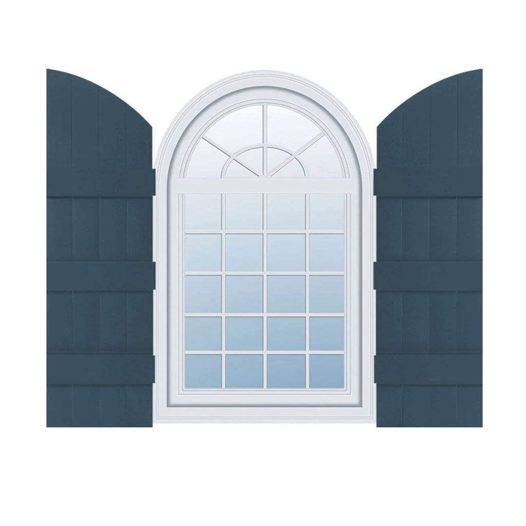 14 inchw x 80 inchh Vinyl Board-n-Batten Shutters F900531
