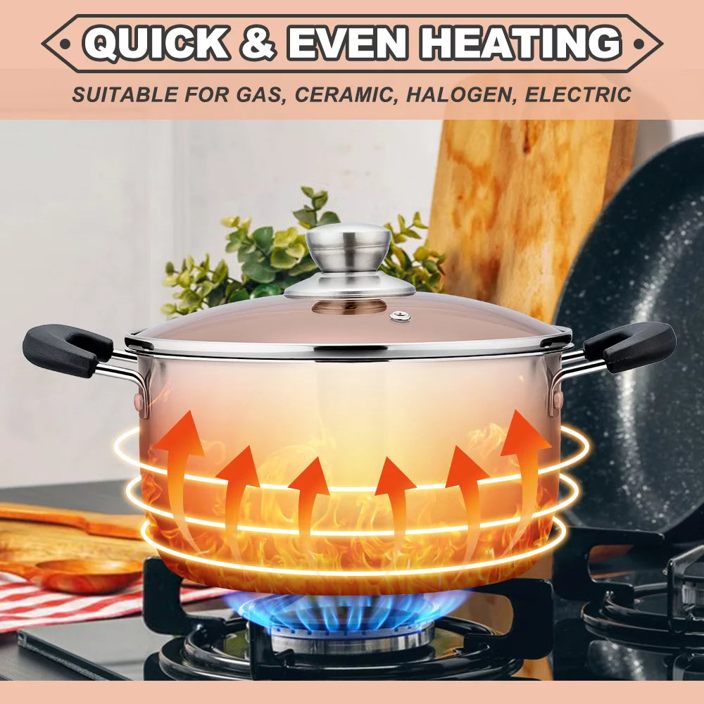 4 Quart Stainless Steel Stockpot with Lid G221159