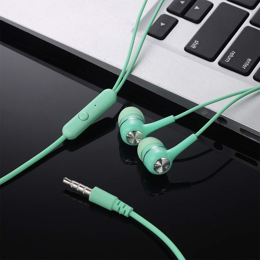 50 Packs Multi Colored Earbuds Headphones with Microphone U799