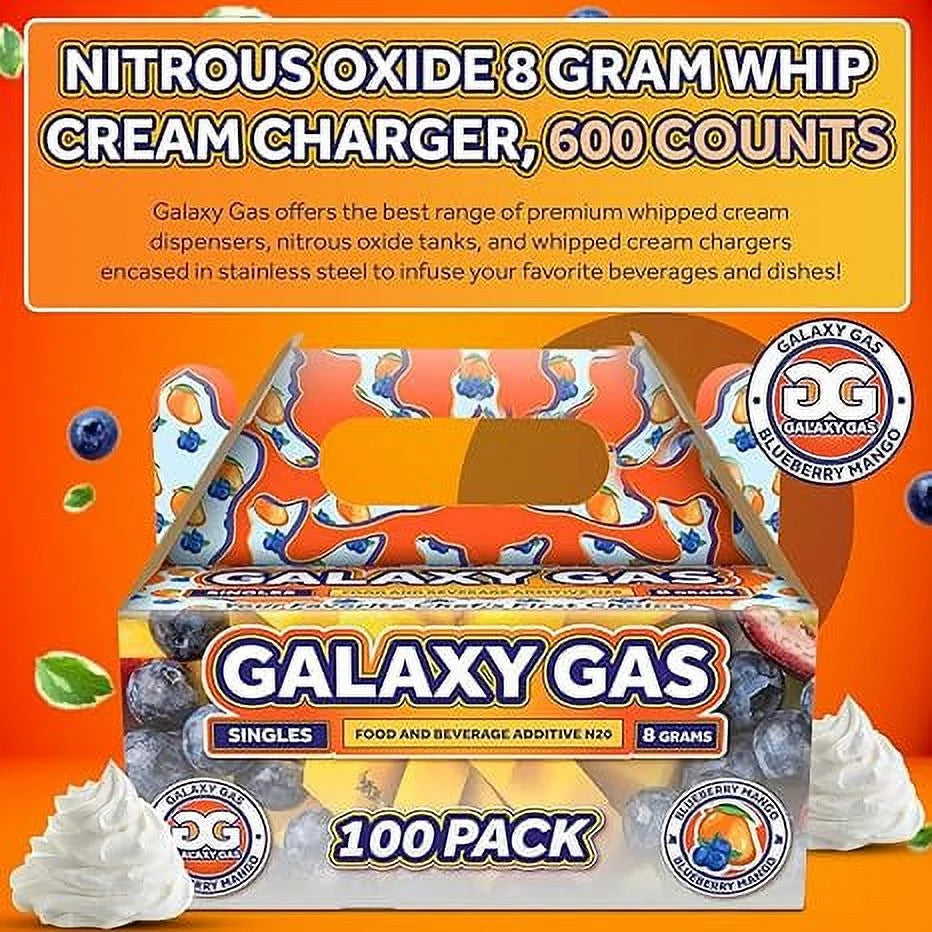 Blueberry Mango Whipped Cream Chargers, 8 Gram, 600 Counts R6071