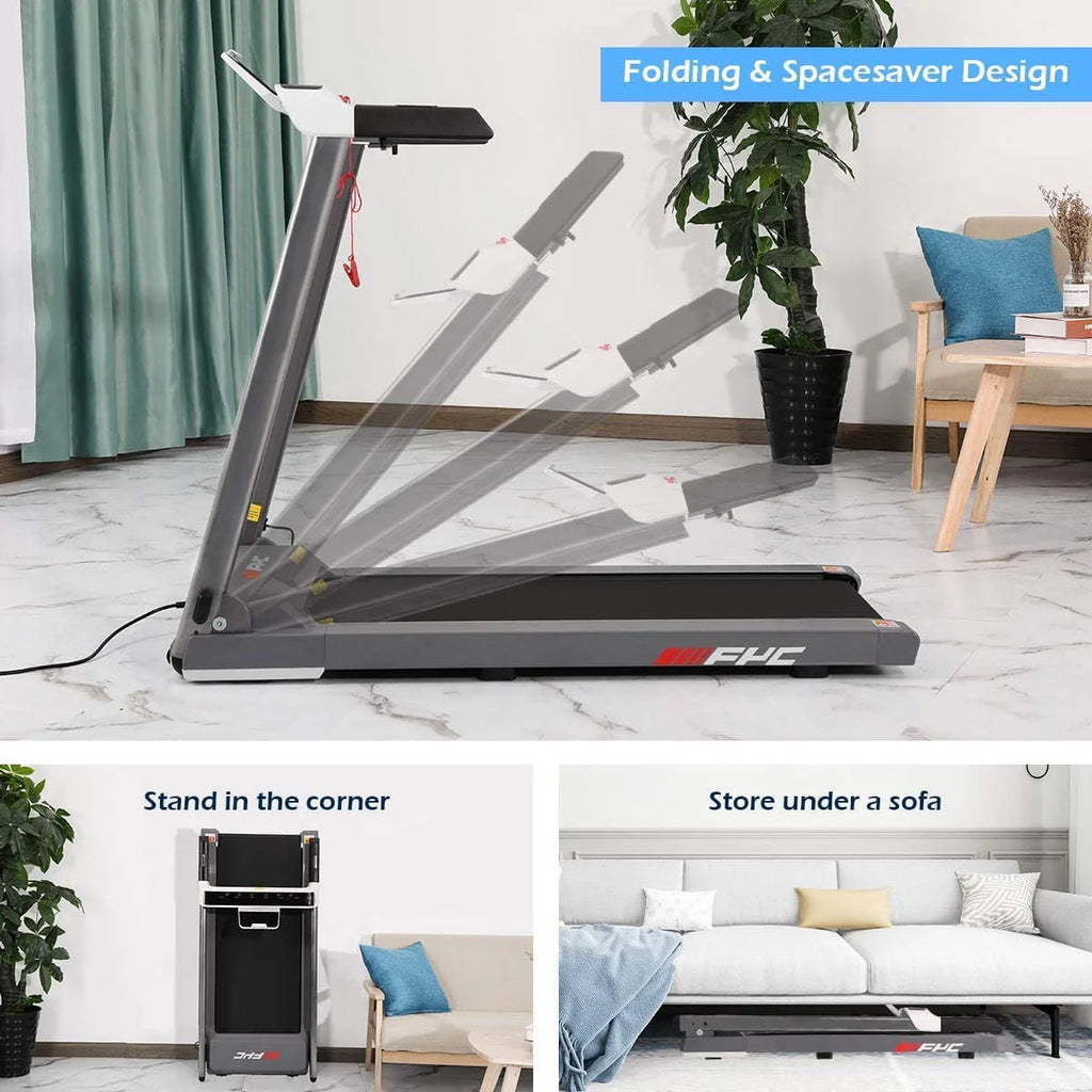2 in 1 Folding Treadmill with Dual Display U483383