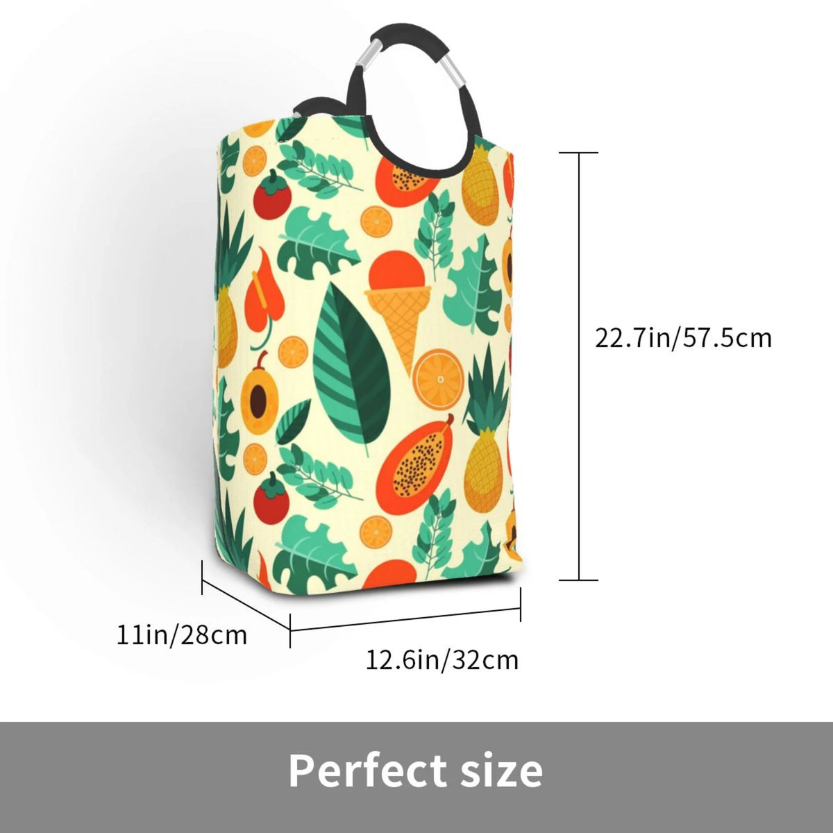 Collapsible Laundry Basket with Handles W306891