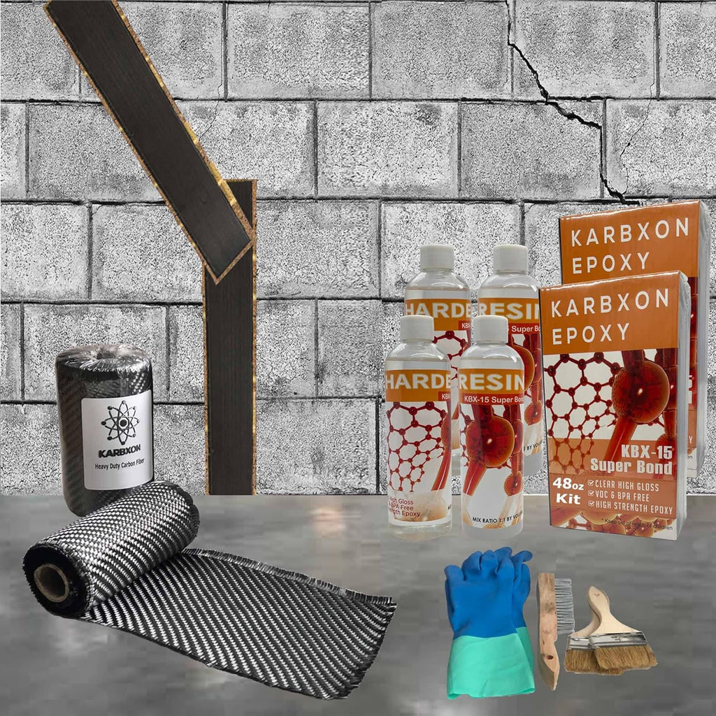 50 ft Carbon Fiber Wall Crack Repair Kit X6292