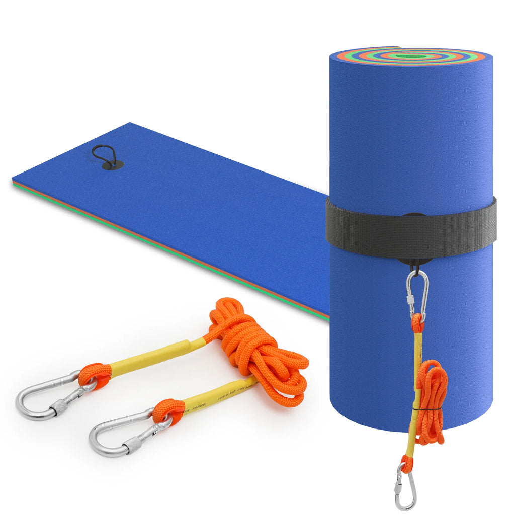 Blue 3-Layer XPE Foam Floating Water Mat A824