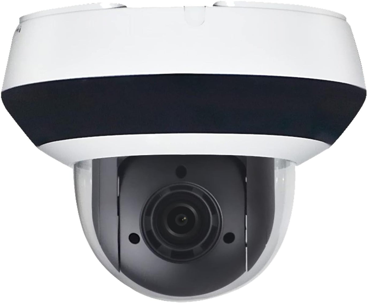 4MP Outdoor PTZ IP Camera Dome, 4X Optical Zoom, 66ft IR Night Vision, H.265+, IP66 H44264