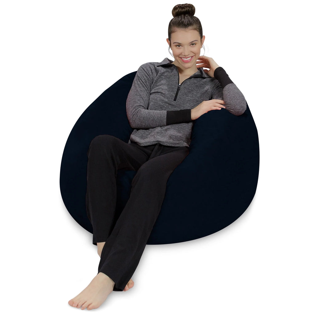 Charcoal 3 ft Memory Foam Bean Bag Chair N206
