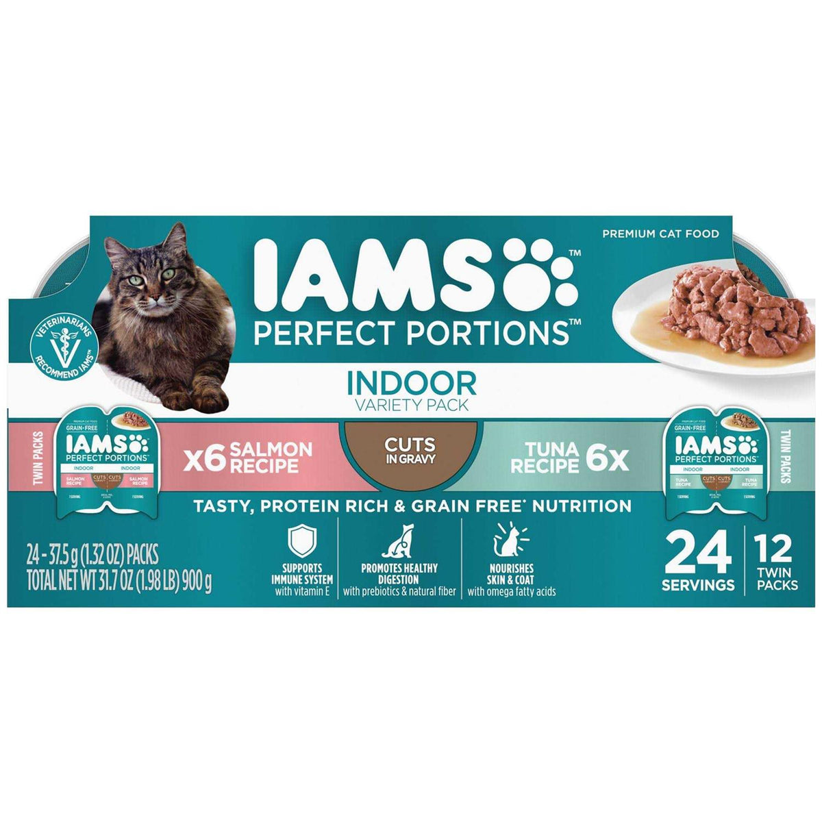 Grain Free Wet Cat Food Cuts in Gravy Tuna Recipe P682521