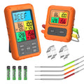 Wireless Meat Thermometer with 4 Meat Probes U92575