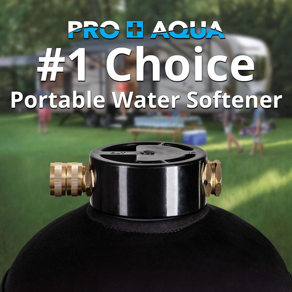 Portable RV Water Softener 16,000 Grain High Flow P736173