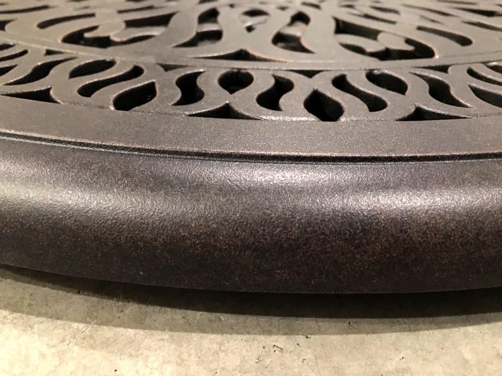Bronze Cast Aluminum Lazy Susan Turntable Rotating Tray B3404