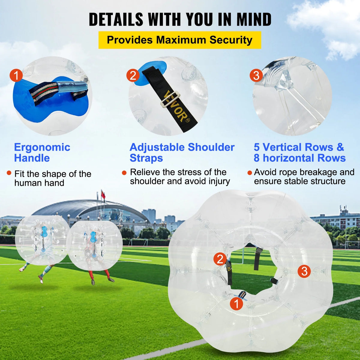 Inflatable Bumper Balls 2 PCS 4ft PVC Z35950