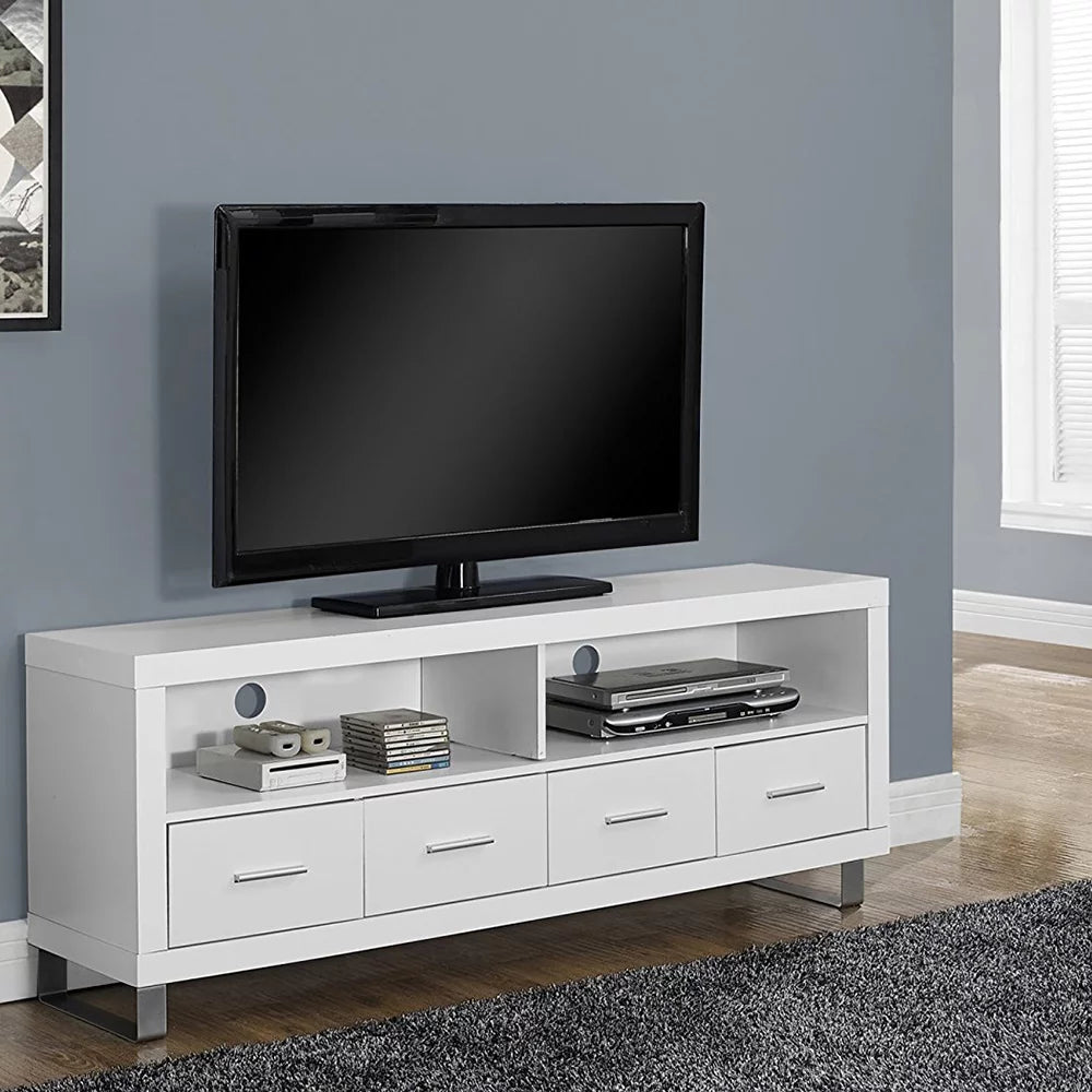 White 2 Pack TV Stand with Storage J1982