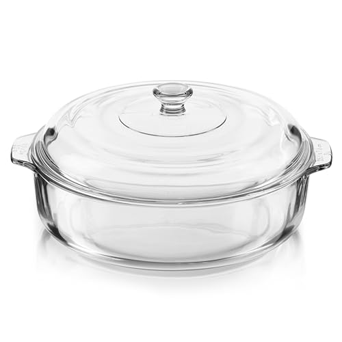 2-quart Glass Casserole Baking Dish with Cover G659