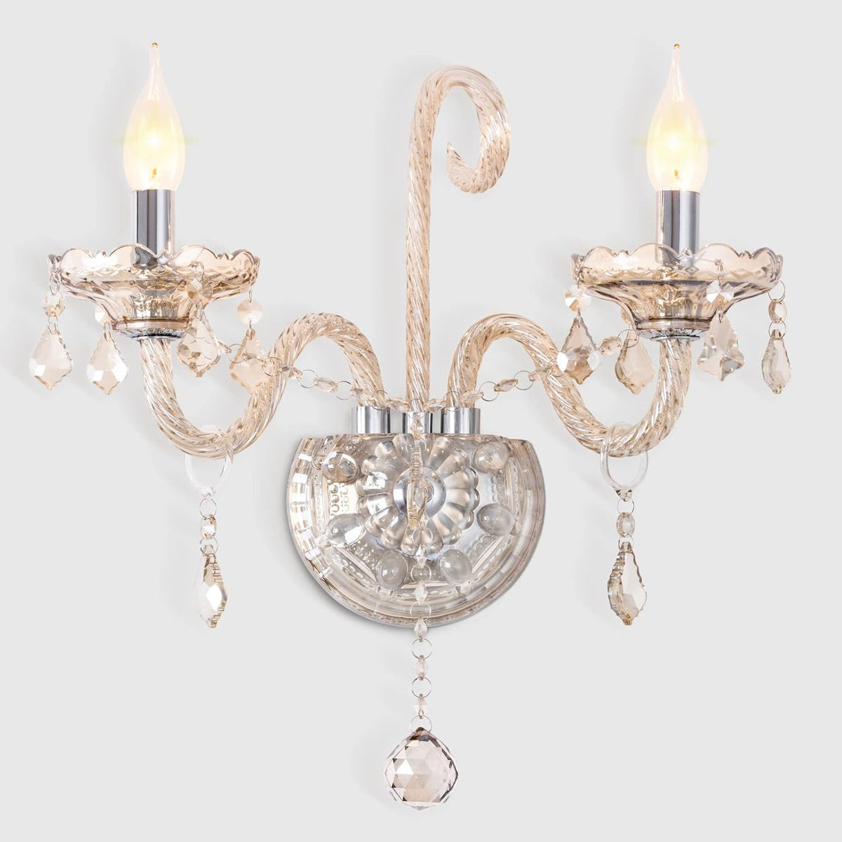 Crystal Candle Wall Sconce L4740