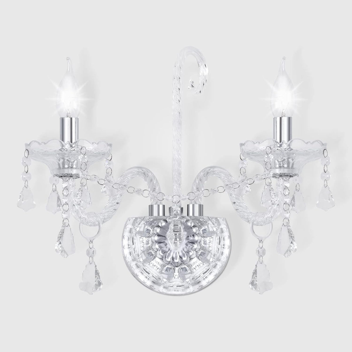 Crystal Candle Wall Sconce L4740