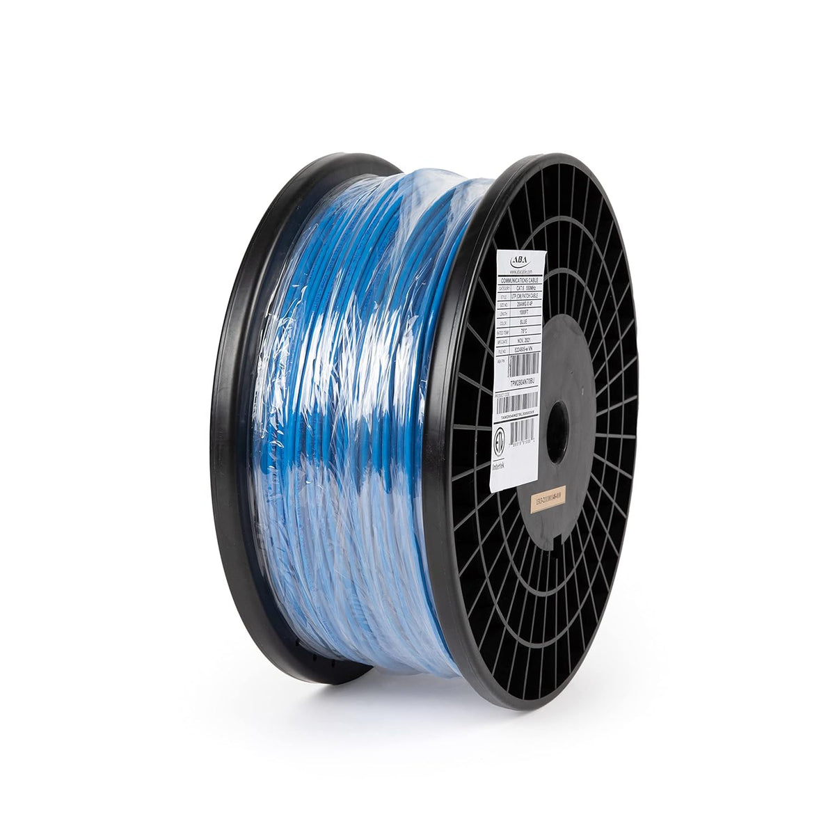 White Ultra Slim Cat6 Ethernet Cable 1000ft Unshielded Twisted Pair Pure Stranded Copper E36065