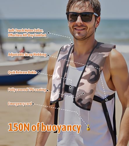 Inflatable Adjustable Snorkeling Vest X968
