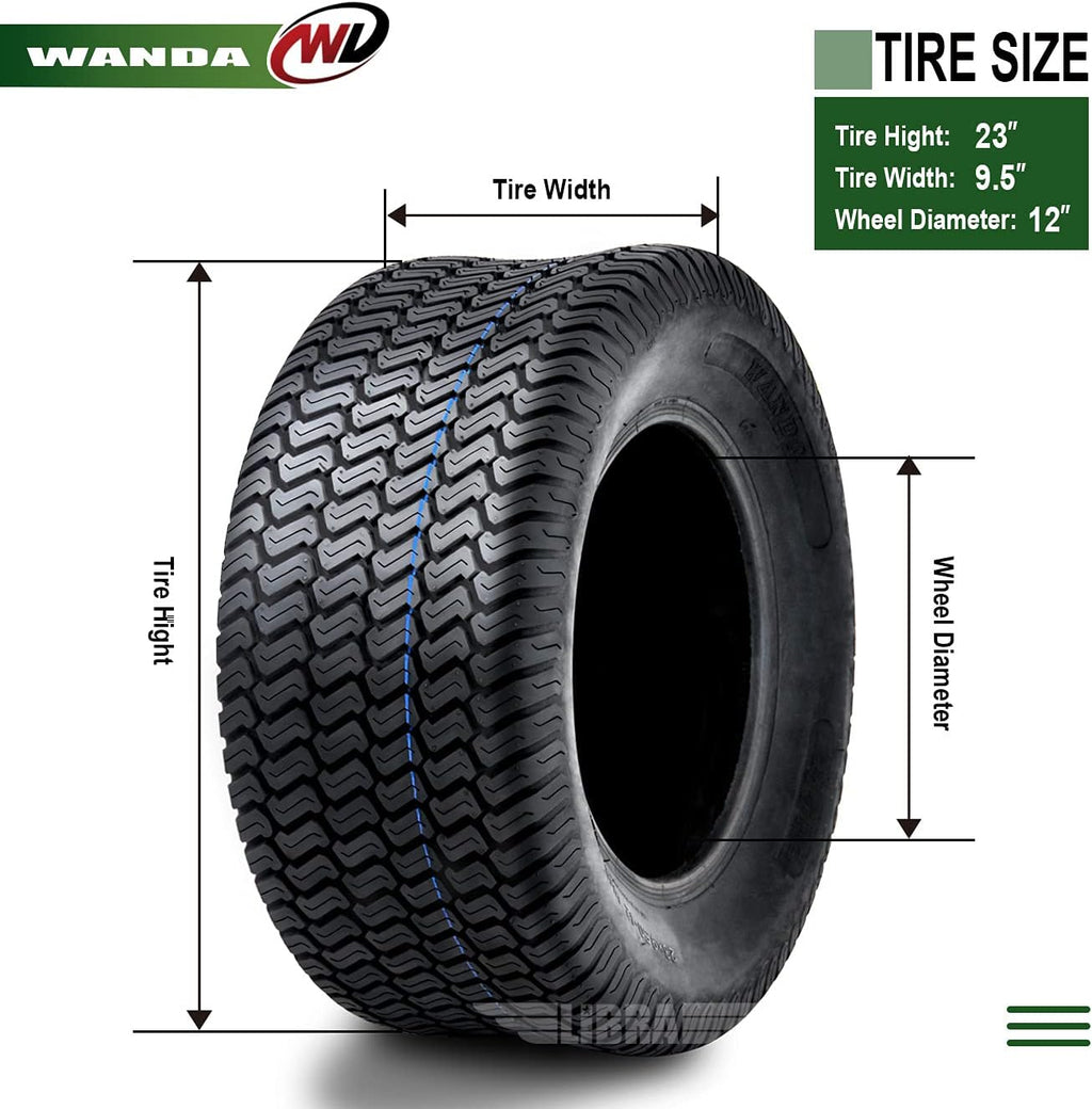 23x9.5-12 Lawn Mower Cart Turf Tire G775