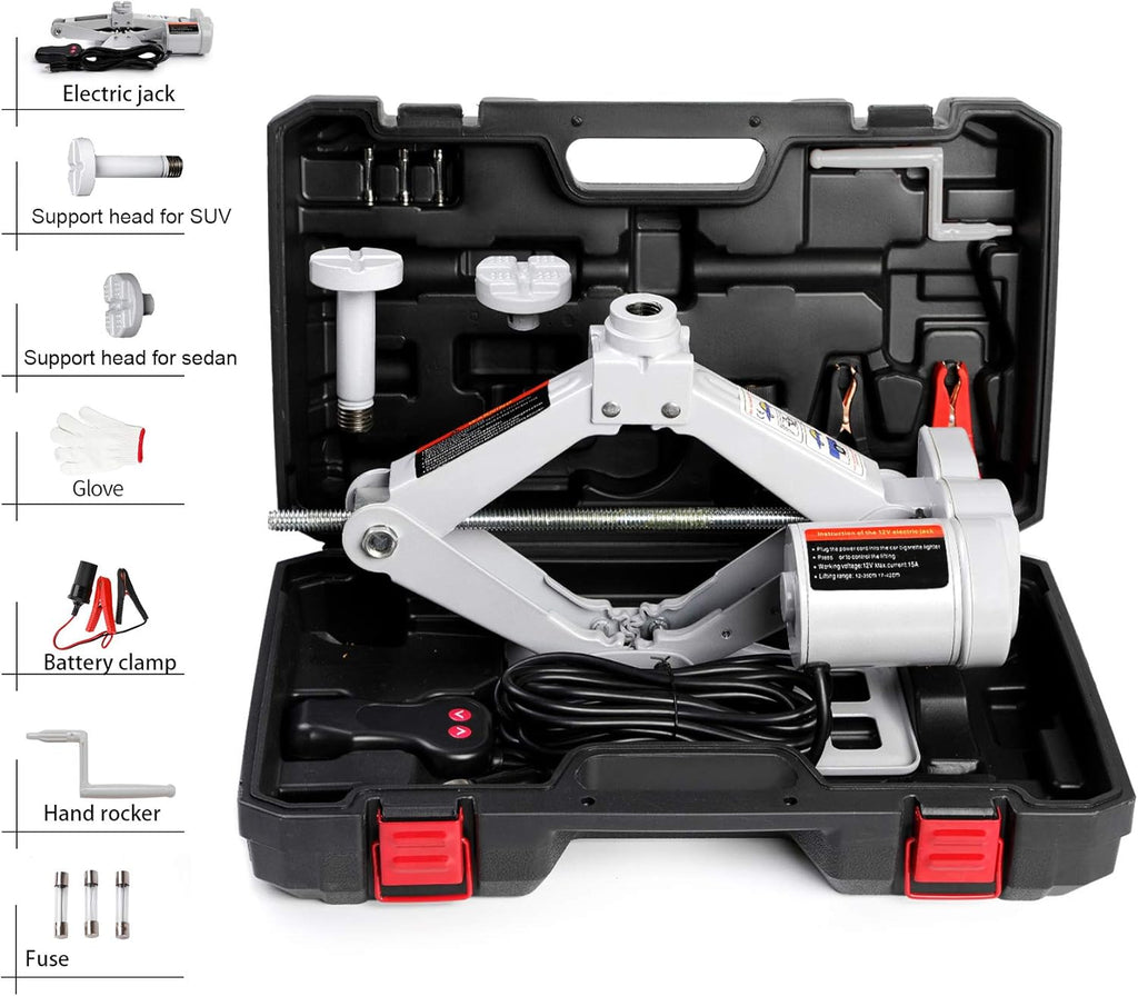 3 Ton 12v Automatic Scissor Lift Car Jack V166