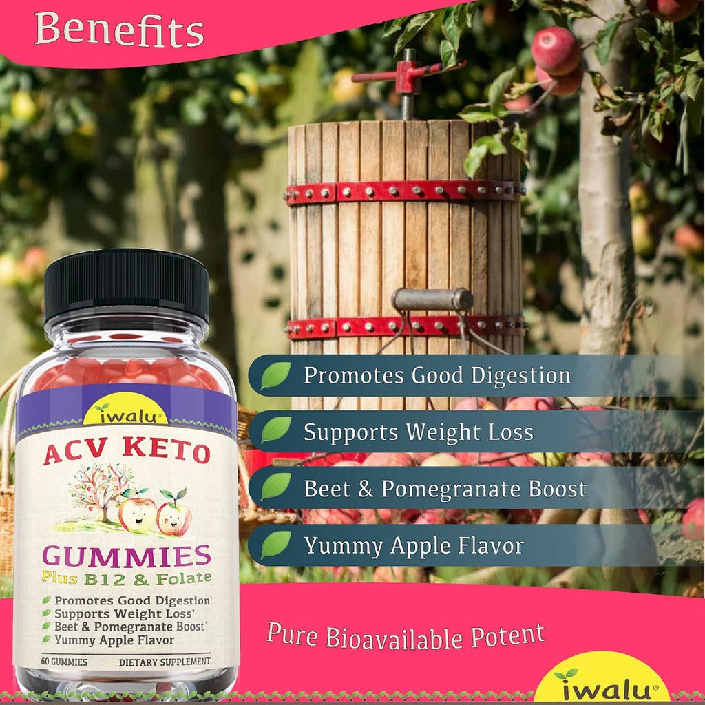 Keto ACV Gummies Digestive Supplement 60 CT V681