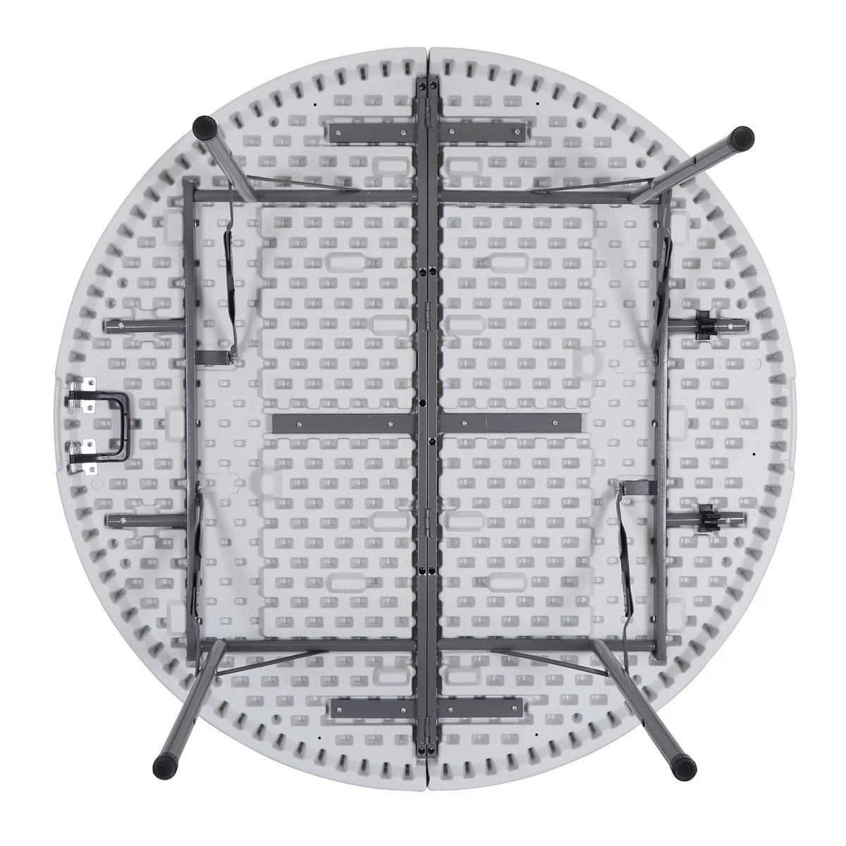 Black Round Foldable Plastic Table M1216