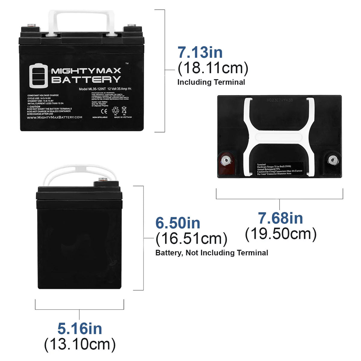 12V 35AH Deep Cycle Battery O31056