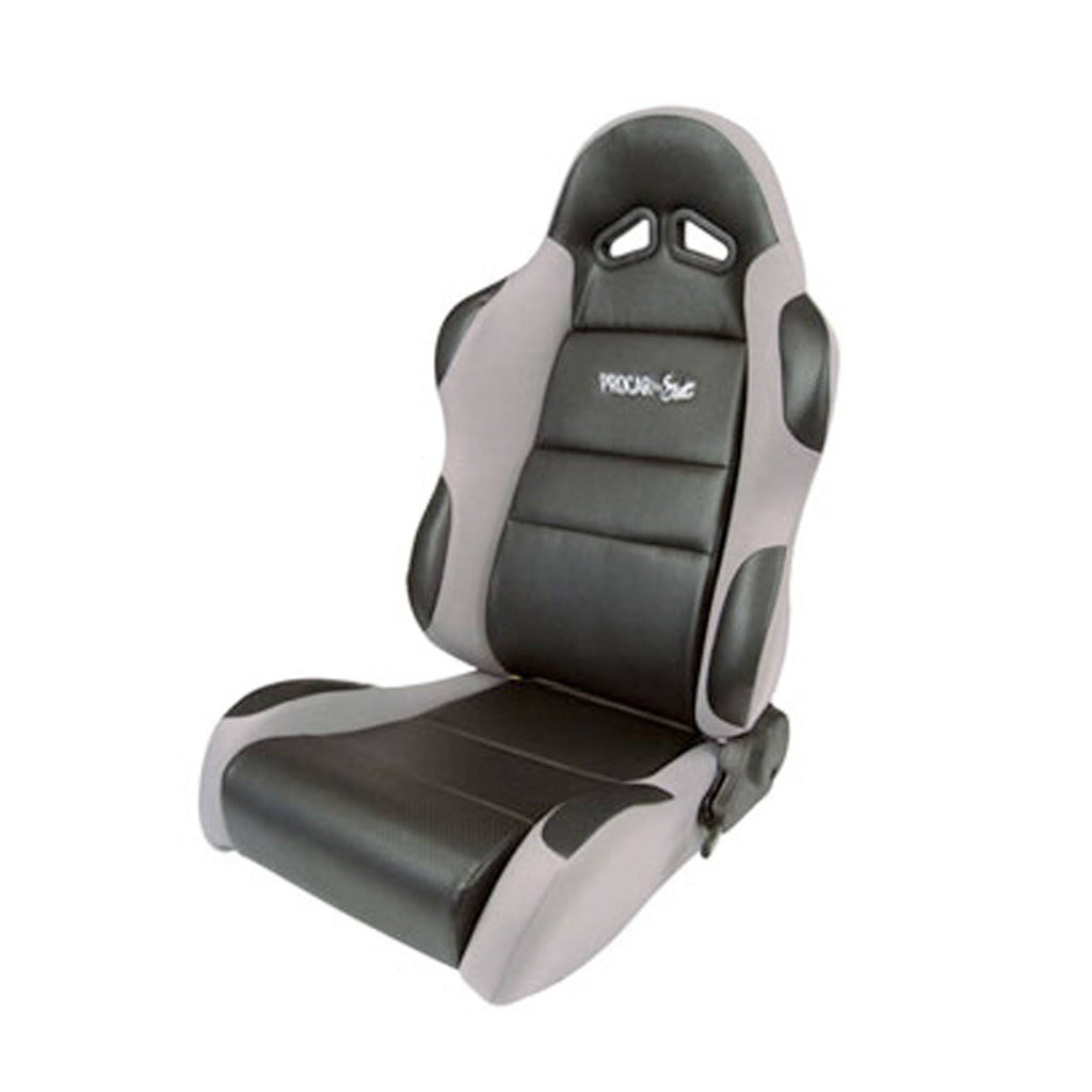 Gray Vinyl Velour Racing Seat B76626