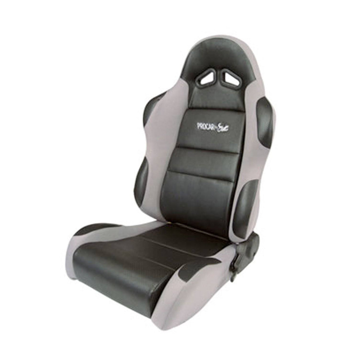 Gray Vinyl Velour Racing Seat B76626