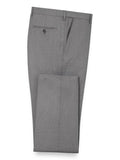 Tailored Fit Solid Grey Wool Suit V650