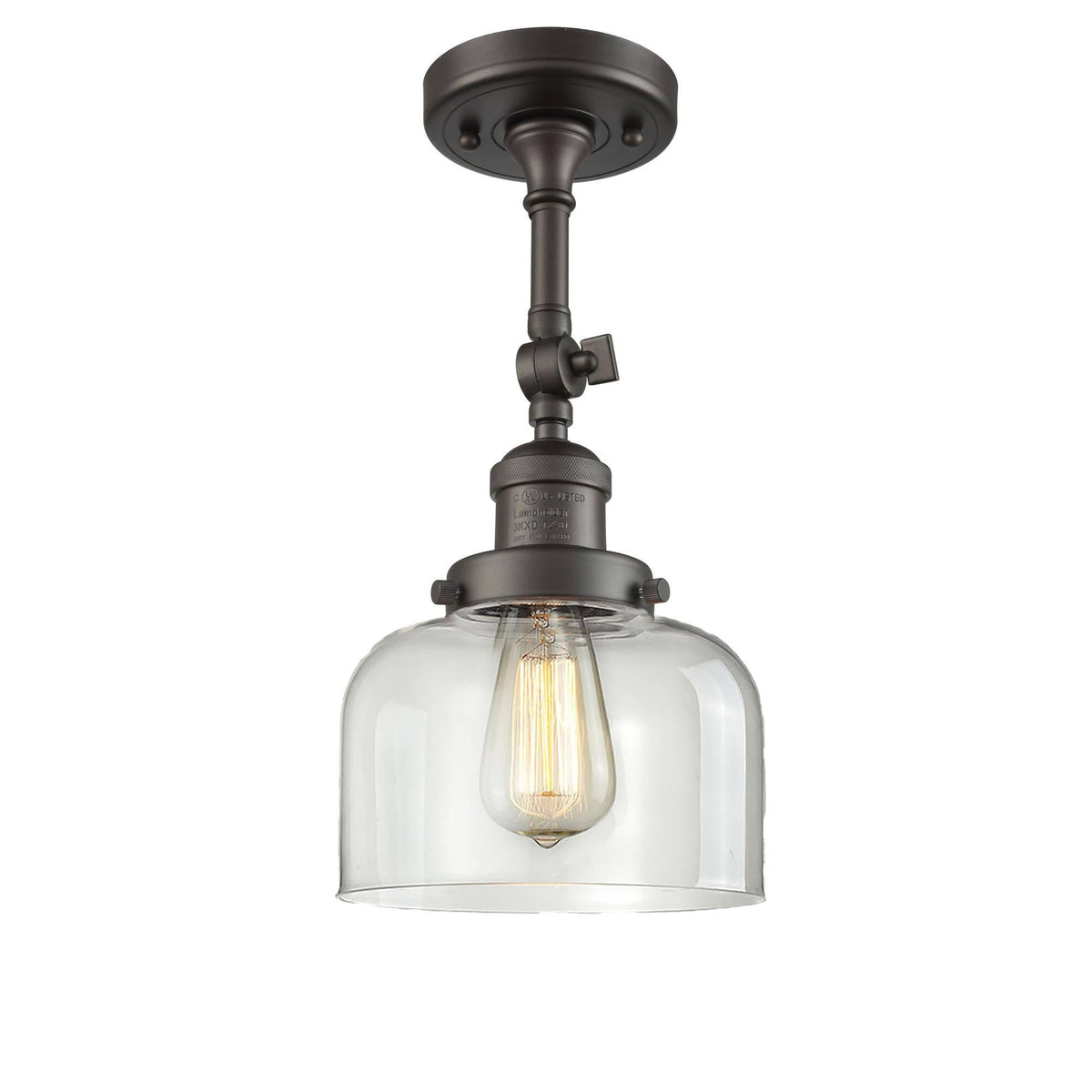 Oil Rubbed Bronze Semi-Flush Mount Light T4127