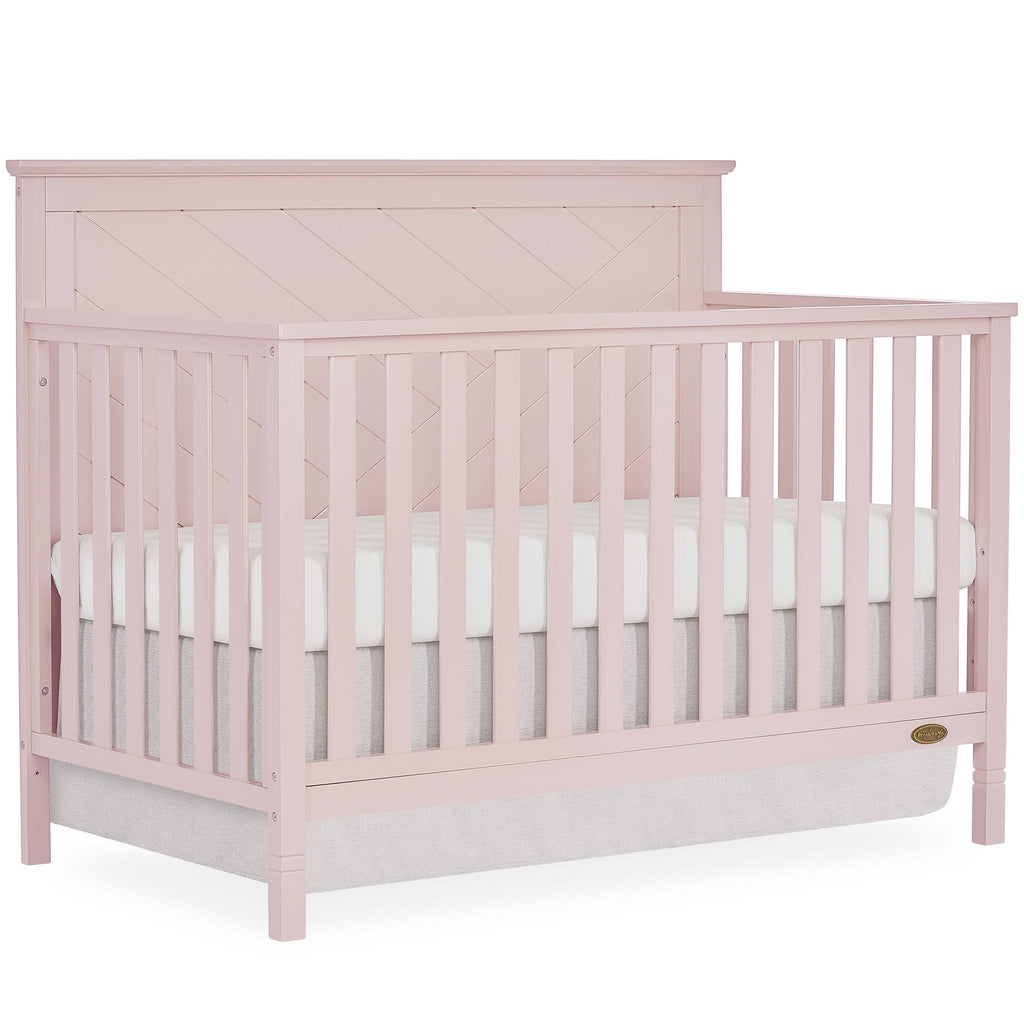 Blush Pink 5 in 1 Convertible Crib A481598