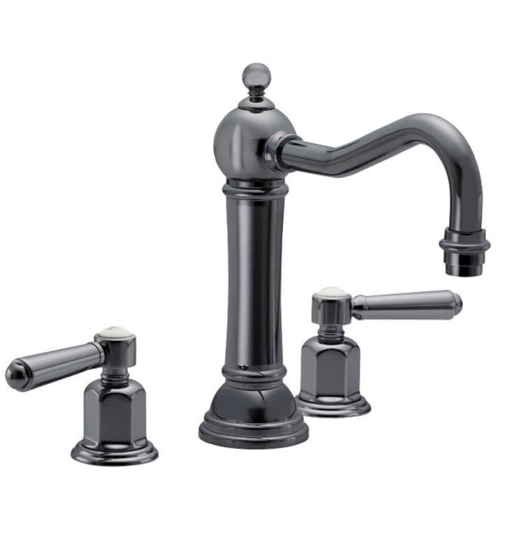 Matte White Double Handle Widespread Bathroom Sink Faucet I9319