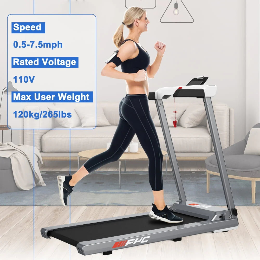2 in 1 Folding Treadmill with Dual Display U483383