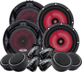 2 Pairs 6.5-Inch 2-Way Car Audio Component Speaker System G7370
