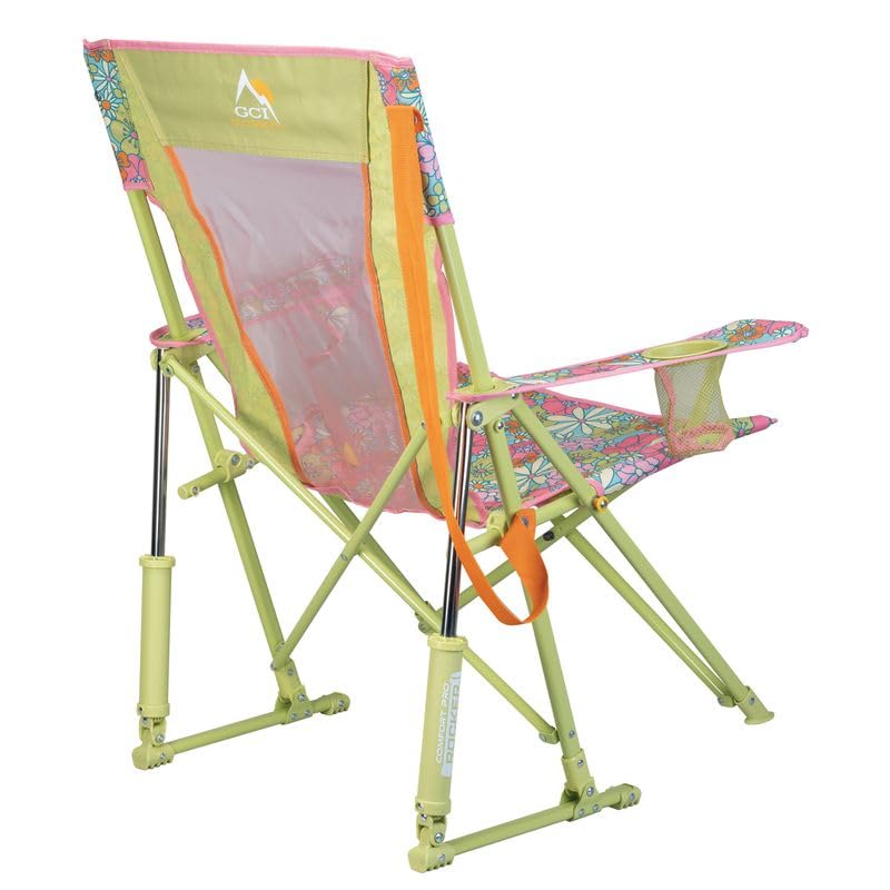 Portable Folding Rocking Camping Chair with Drink Holder F38621