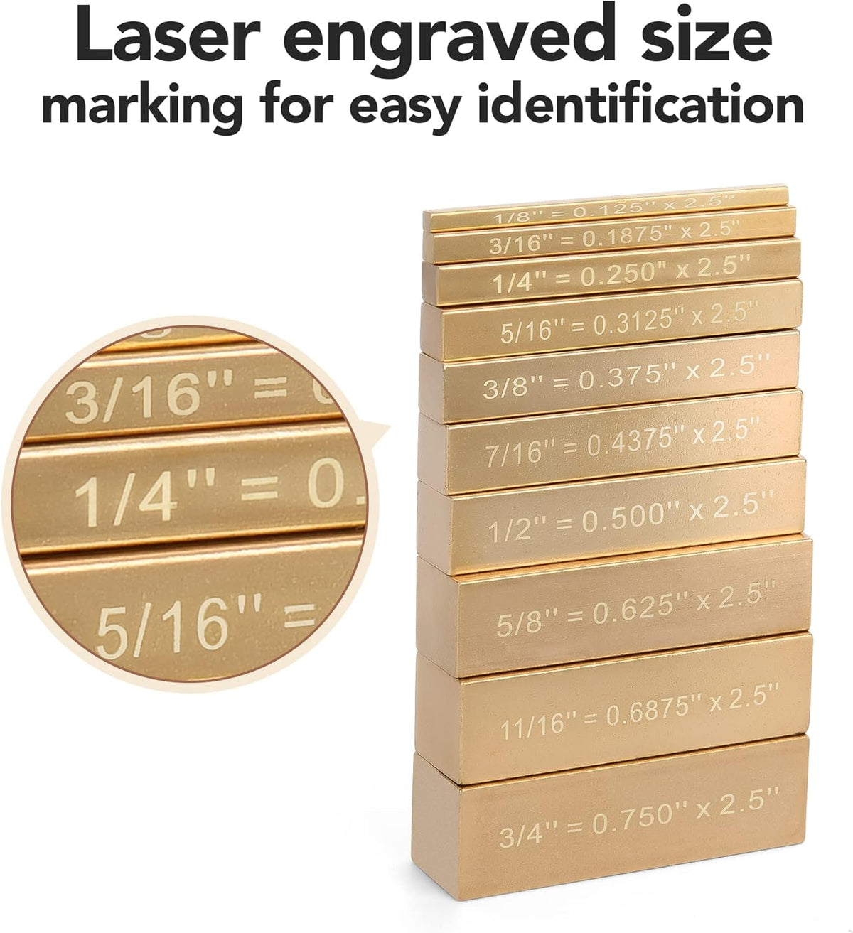 10 Brass Setup Blocks Height Gauge Woodworking Tools K40443