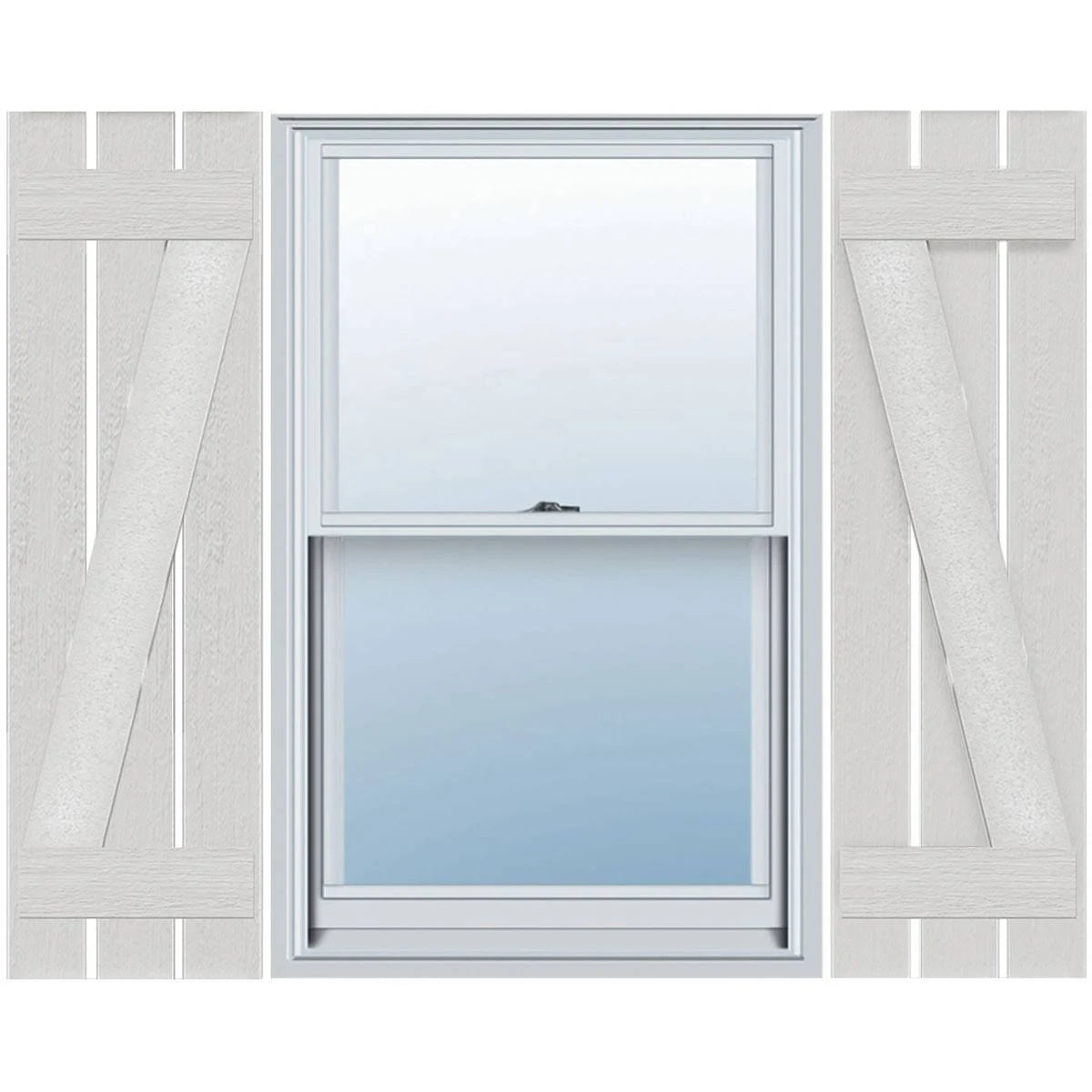 Rustic Faux Wood Shutters E283