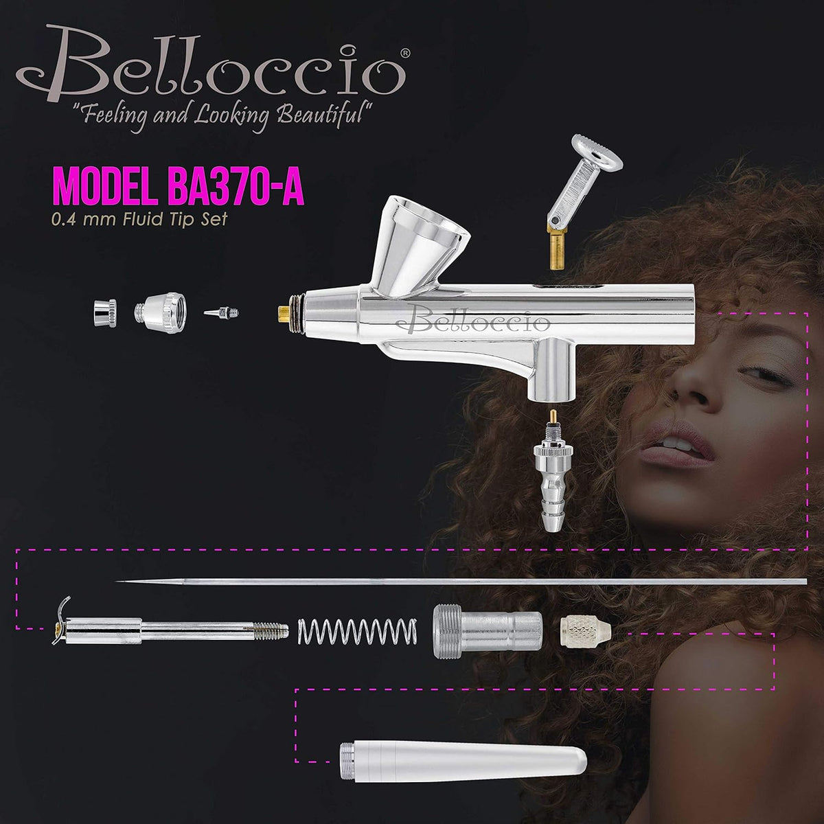 Airbrush with 0.4mm Tip and 1/16 oz Cup N1300