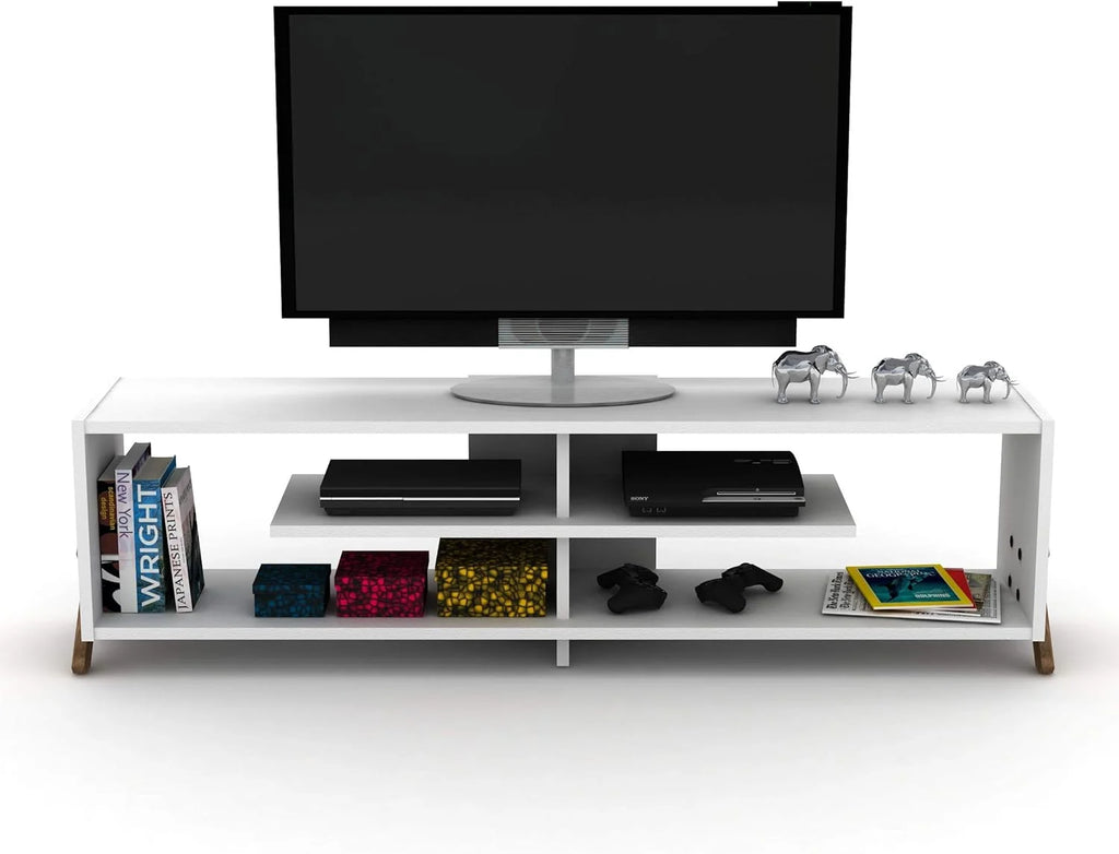 Wooden TV Stand with 4 Shelves L83283