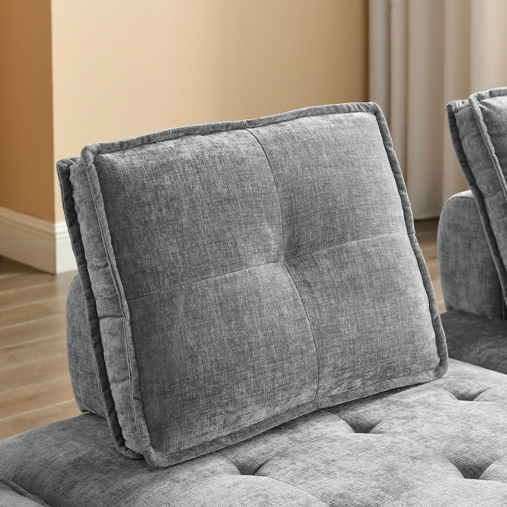 Chenille Grey Modular Sectional Sofa G776937